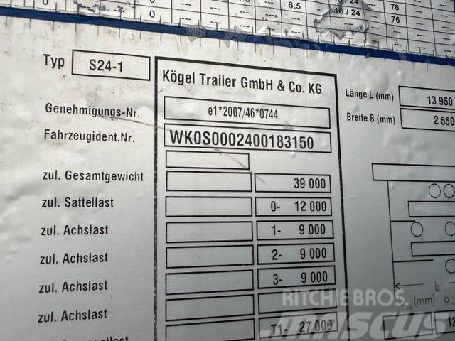Kögel LD with coil mulde threesided strickling vin 150 Semi-trailer med Gardinsider