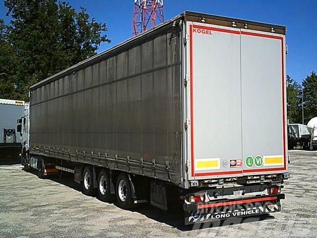 Kögel SNCO 24 MEGA Hubdach + LIFT Achse Semi-trailer med Gardinsider