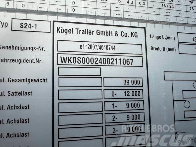 Kögel threesided strickling vin 067 Semi-trailer med Gardinsider