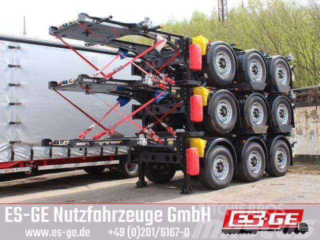 Krone 3-Achs-Containerchassis 20&apos; Semi-trailer blokvogn