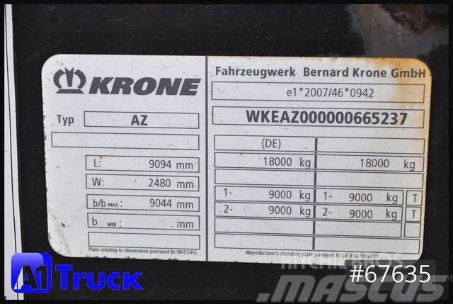 Krone AZ 18, Standard BDF, 1 Vorbesitzer, BPW Anhænger med containerramme