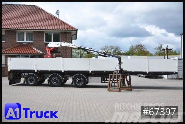 Krone Kennis 16R Rollkran, Kran Lenk + Lift Semi-trailer med lad/flatbed