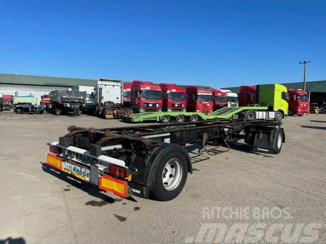 Krone trailer for containers vin 148 Chassis anhængere