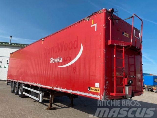Legras walking floor 92m3 ALU body, vin 581 Semi-trailer med fast kasse
