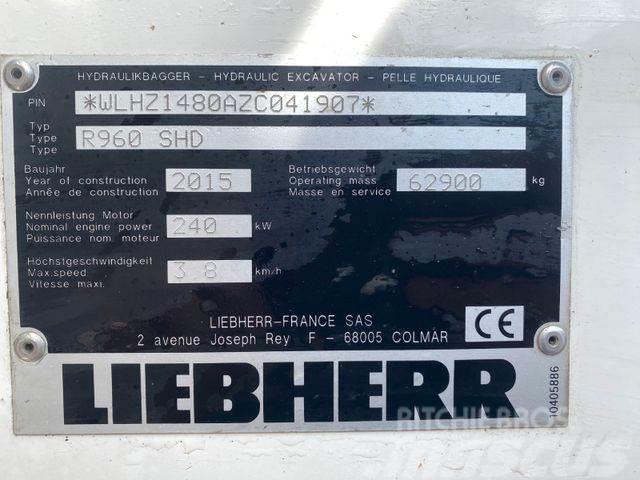 Liebherr R960 SHD ** BJ. 2015* 10.000H/Klima/ZSA/TOP Zust Gravemaskiner på larvebånd