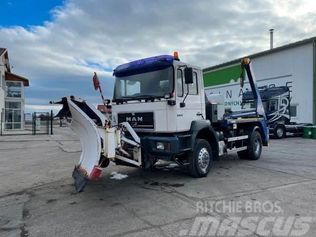 MAN 19.293 4X4 snowplow, for containers vin 491 Andre lastbiler