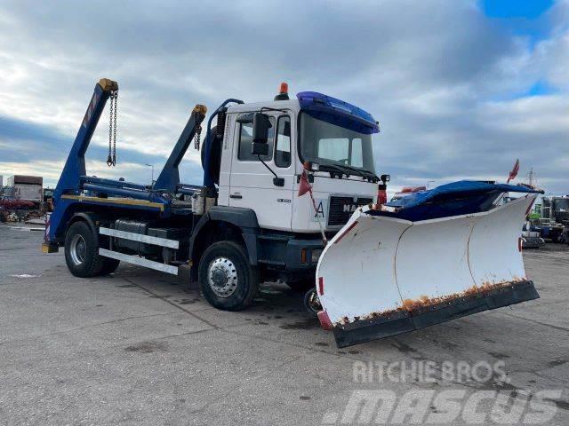 MAN 19.293 4X4 snowplow, for containers vin 491 Andre lastbiler