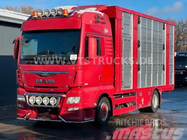 MAN TGX 18.580 Euro 6 3.Stock FINKL Hubdach,Tränke Lastbiler til dyretransport