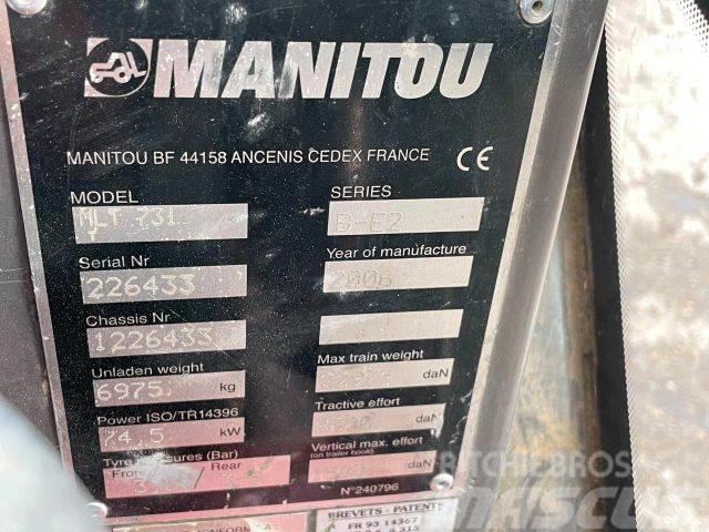 Manitou MTL731 frontloader 4x4 VIN 433 Læssemaskiner på hjul
