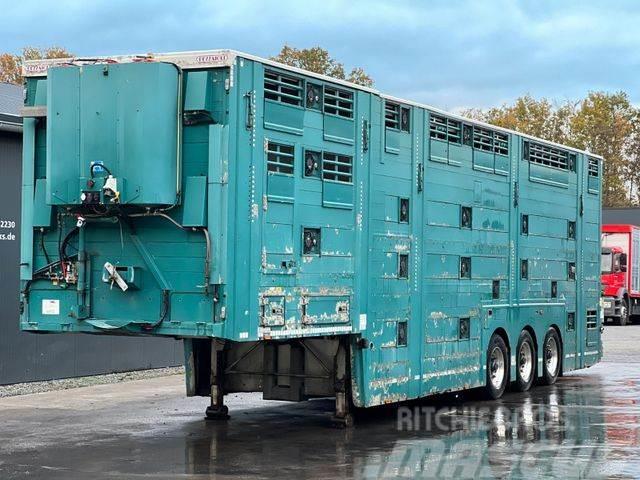 Pezzaioli 3.Stock Cattle-Cruiser Hals+Tiefbett Typ2 Semi-trailer til Dyretransport