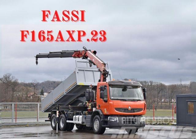 Renault Premium 370 *FASSI F165AXP.23 + FUNK/ 6x4 * TOP Lastbil med kran