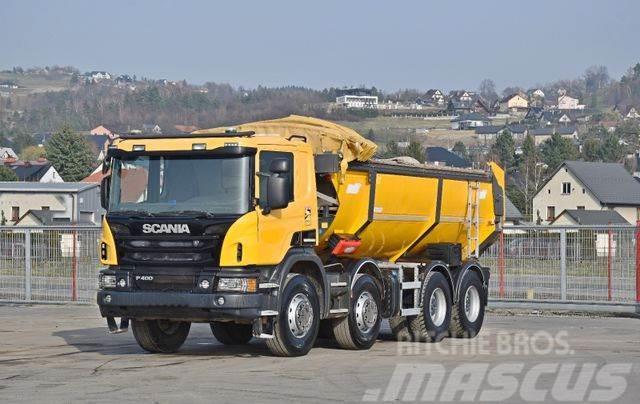 Scania P400 * Kipper / Apshfalt * 8x4 Lastbiler med tip