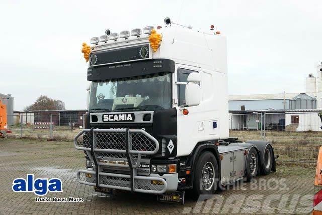 Scania R 164 6x2, V8, Hydraulik, ADR, Klima,Lampenbügel Trækkere