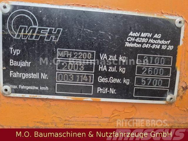Schmidt AEBI Bougie MFH 2200 / Kehrmaschine / Fejebiler