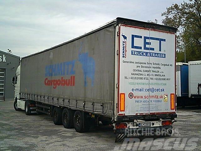 Schmitz Cargobull S02 MEGA Hubdach+LIFT Achse Semi-trailer med Gardinsider