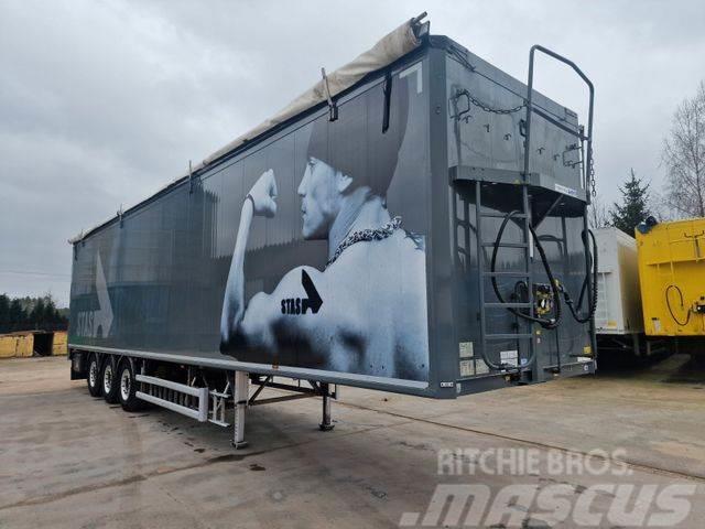 Stas Walkingfloor 92m3 7mm XD 7580 kg ALCOA Semi-trailer med fast kasse