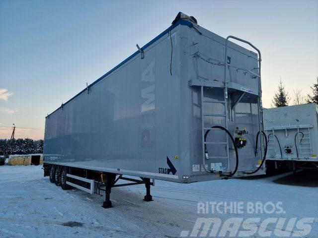 Stas Walkingfloor 92m3 Floor 10 mm Semi-trailer med fast kasse