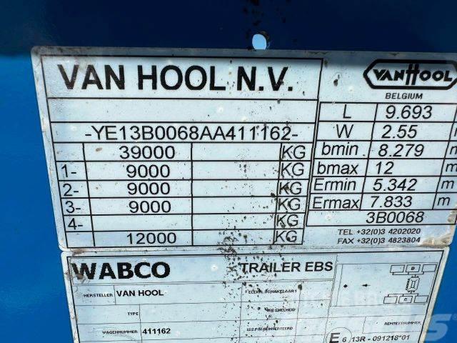 Van Hool LOWDECK for containers vin 162 Semi-trailer blokvogn