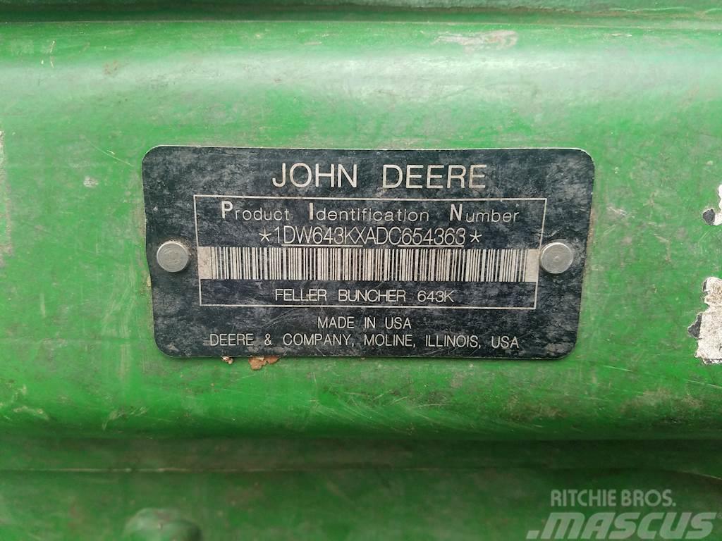John Deere 643K Fældebunkelæggere