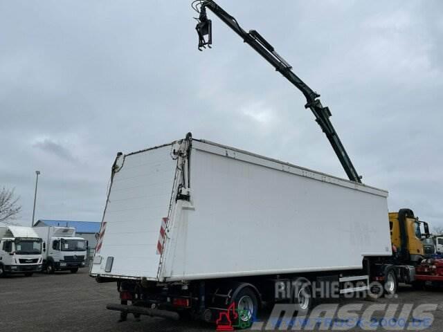  Glas Wertstoff Recycling 63m³ mit Atlas Kran 11m Semi-trailer med tip