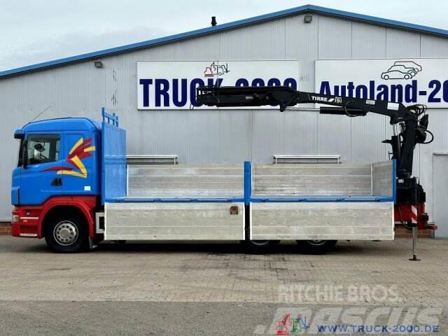 Scania R400 Atlas Tirre 191L 9m=1,7t. 7m Ladefl. 1.Hand Lastbil med lad/Flatbed