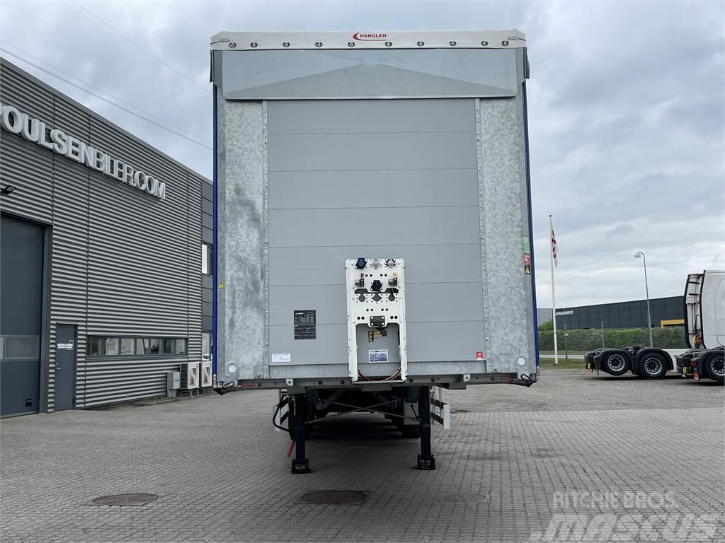 Hangler 3-aks gardintrailer Zepro lift + hævetag Semi-trailer med Gardinsider