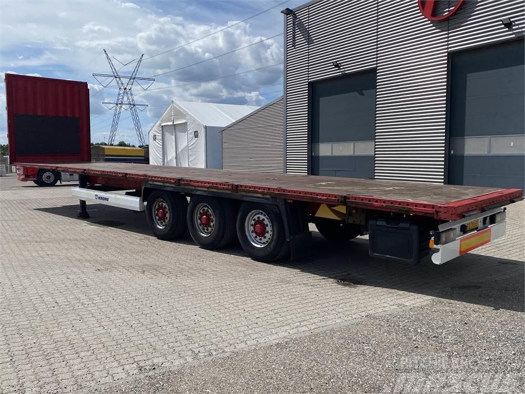 Krone 3-aks Ligeud 13,60m Semi-trailer med lad/flatbed