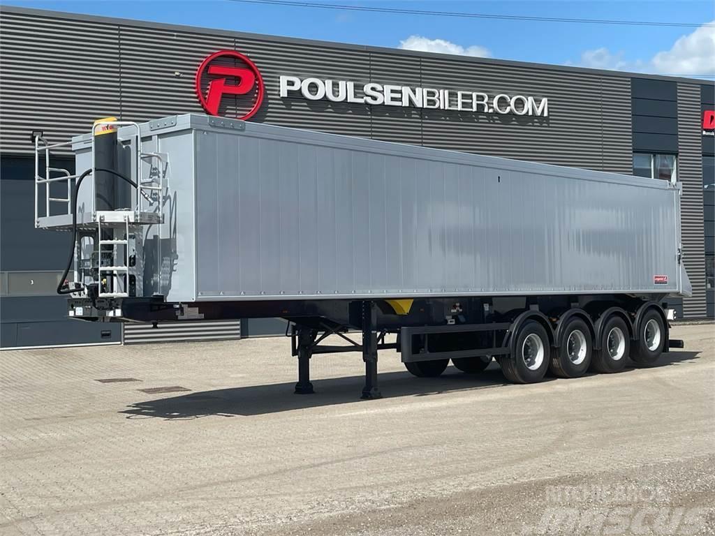 Langendorf 4-aks 61m3 tiptrailer faste sider Semi-trailer med tip