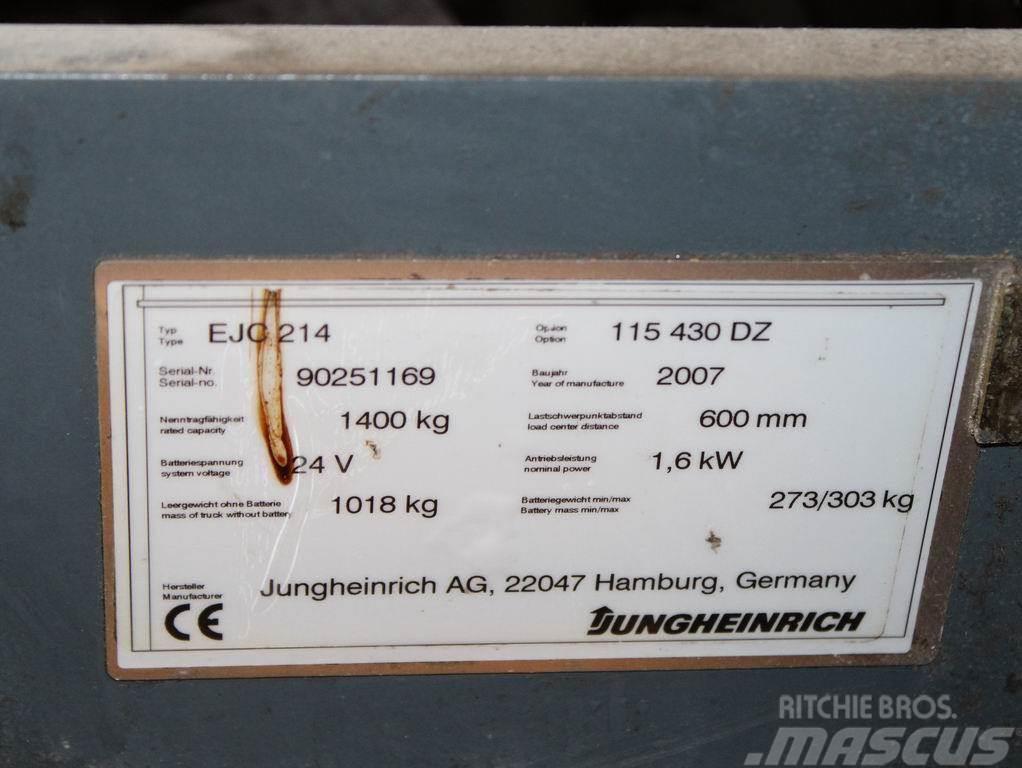Jungheinrich EJC 214 115-430DZ Gaffelstabler med gående fører