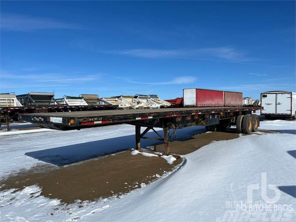  45 ft T/A Semi-trailer med lad/flatbed