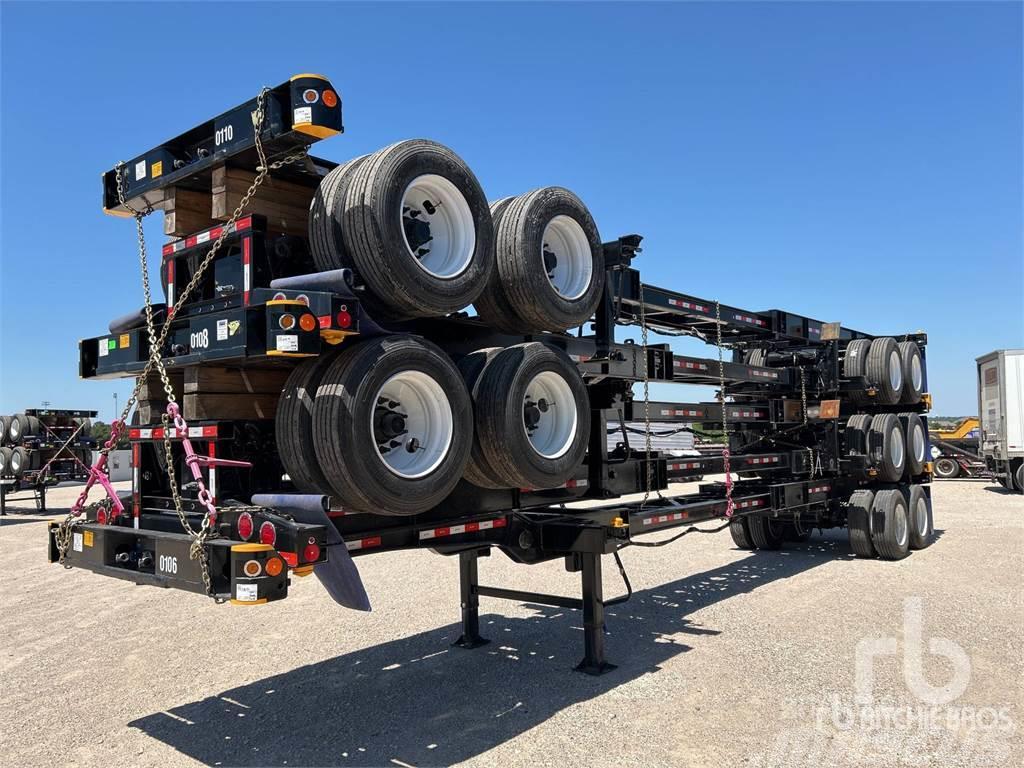  ATRO 40 ft T/A Extendable (Unused) Semi-trailer med containerramme