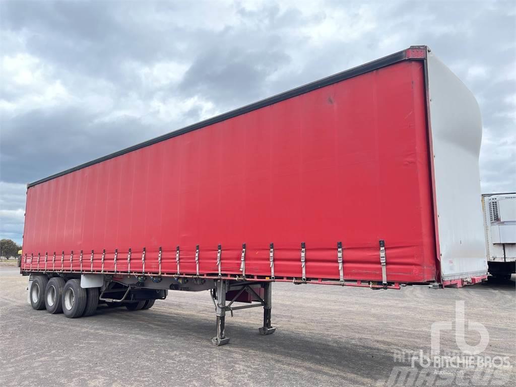  BARKER 13.4 m Tri/A Semi-trailer med Gardinsider