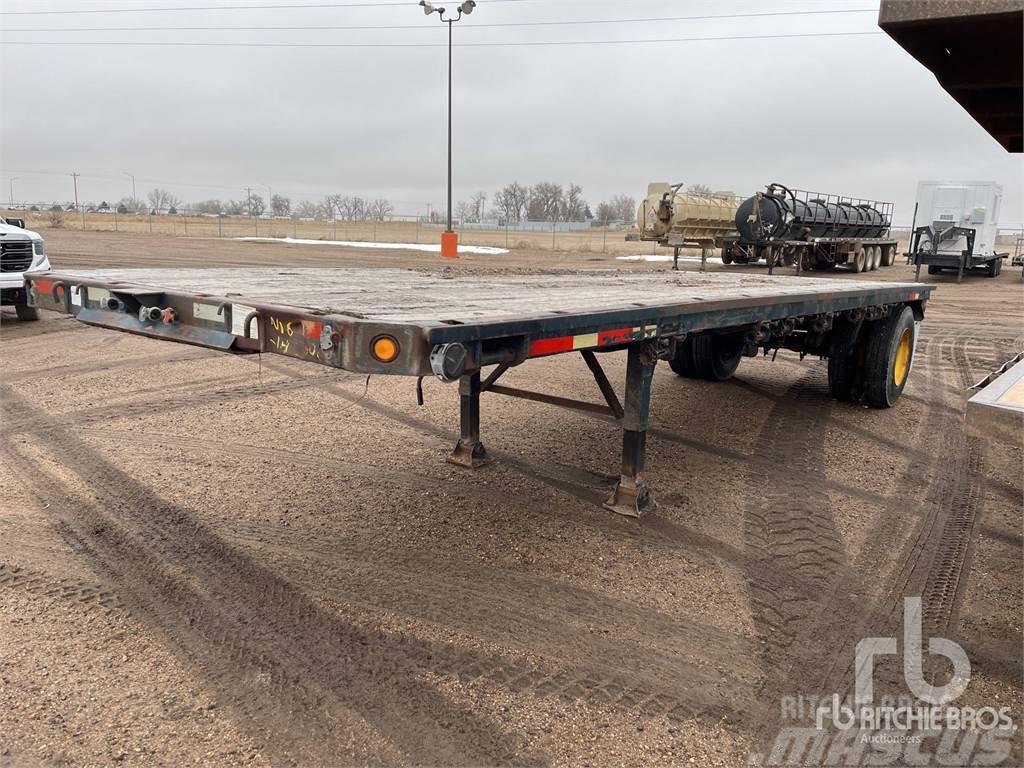 Brown 26 ft S/A Semi-trailer med lad/flatbed