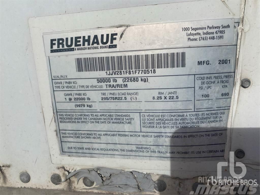 Fruehauf 28 ft S/A Semi-trailer med fast kasse