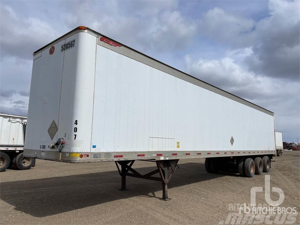 Great Dane 53 ft x 102 in Tri/A Semi-trailer med fast kasse