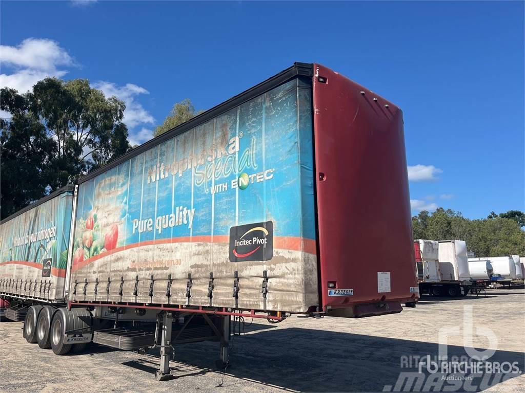  KRUEGER 7.2 m B-Double Lead Semi-trailer med Gardinsider