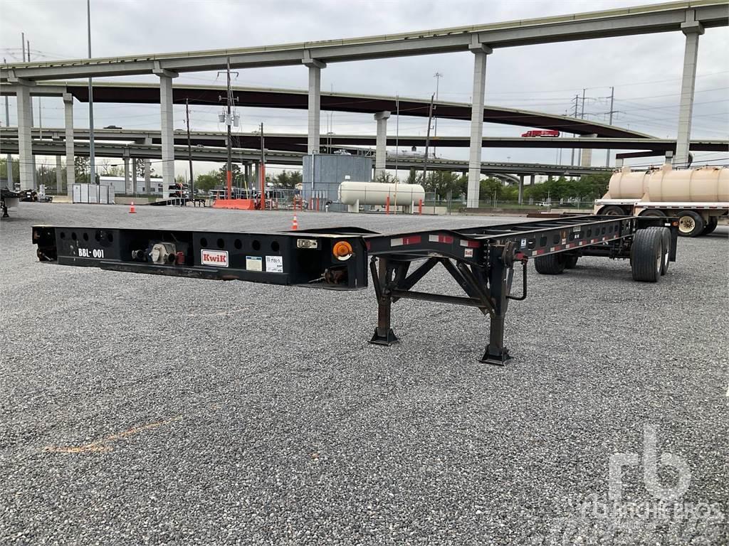  KWIK 40GN2SL-SS Semi-trailer med containerramme