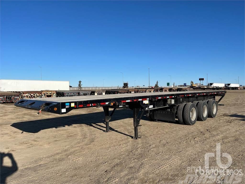 Lode King 40 ft Tri/A Flatbed Semi-trailer med lad/flatbed