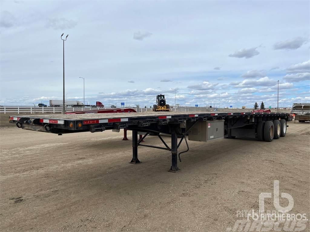 Lode King 53 ft Tri/A Semi-trailer med lad/flatbed