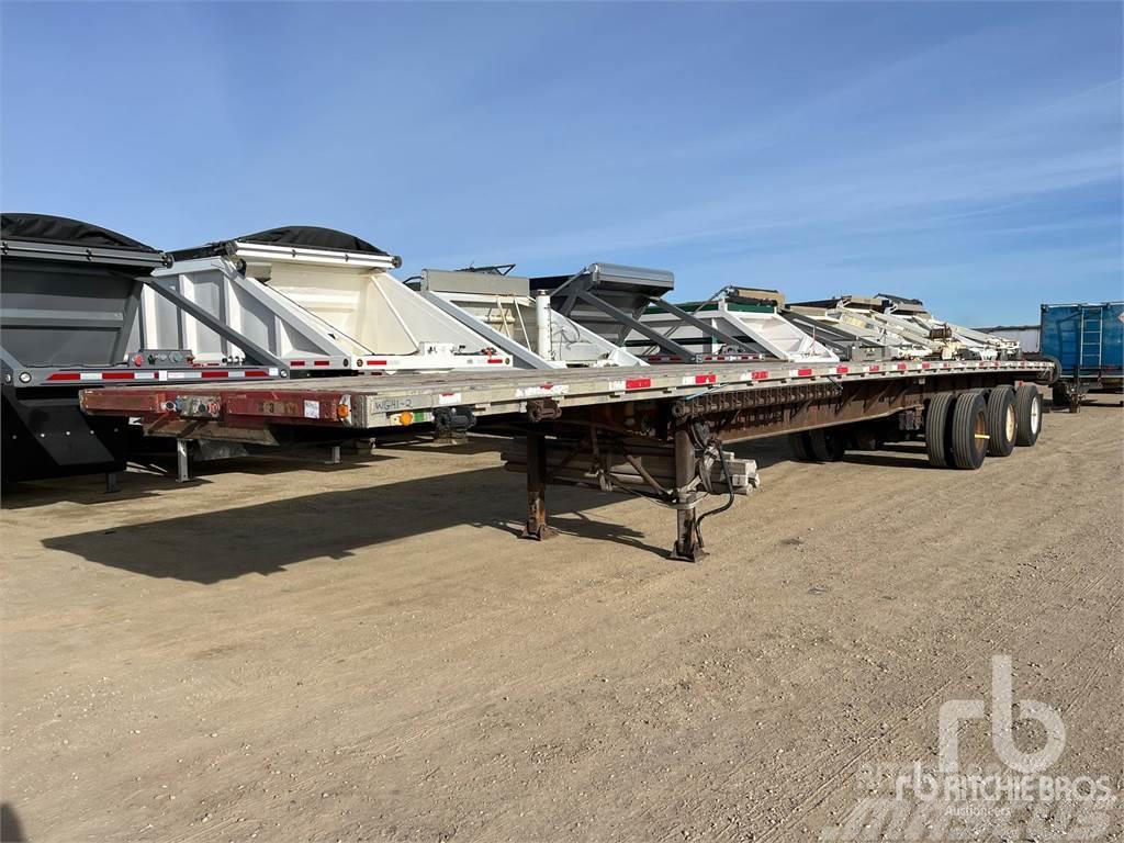 Lode King 53 ft Tri/A Semi-trailer med lad/flatbed