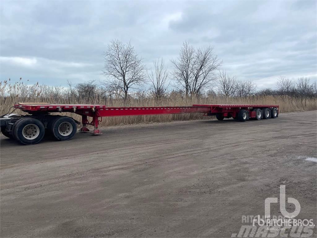 Manac 48 ft Quad/A Semi-trailer med lad/flatbed