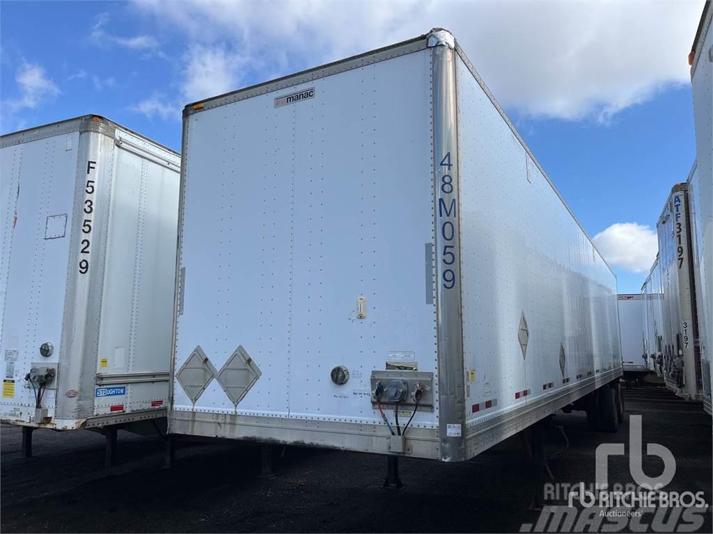 Manac 48 ft x 102 in T/A Semi-trailer med fast kasse