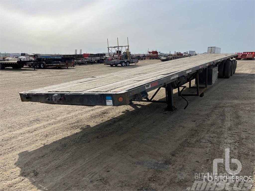 Manac 53 ft Tri/A Semi-trailer med lad/flatbed