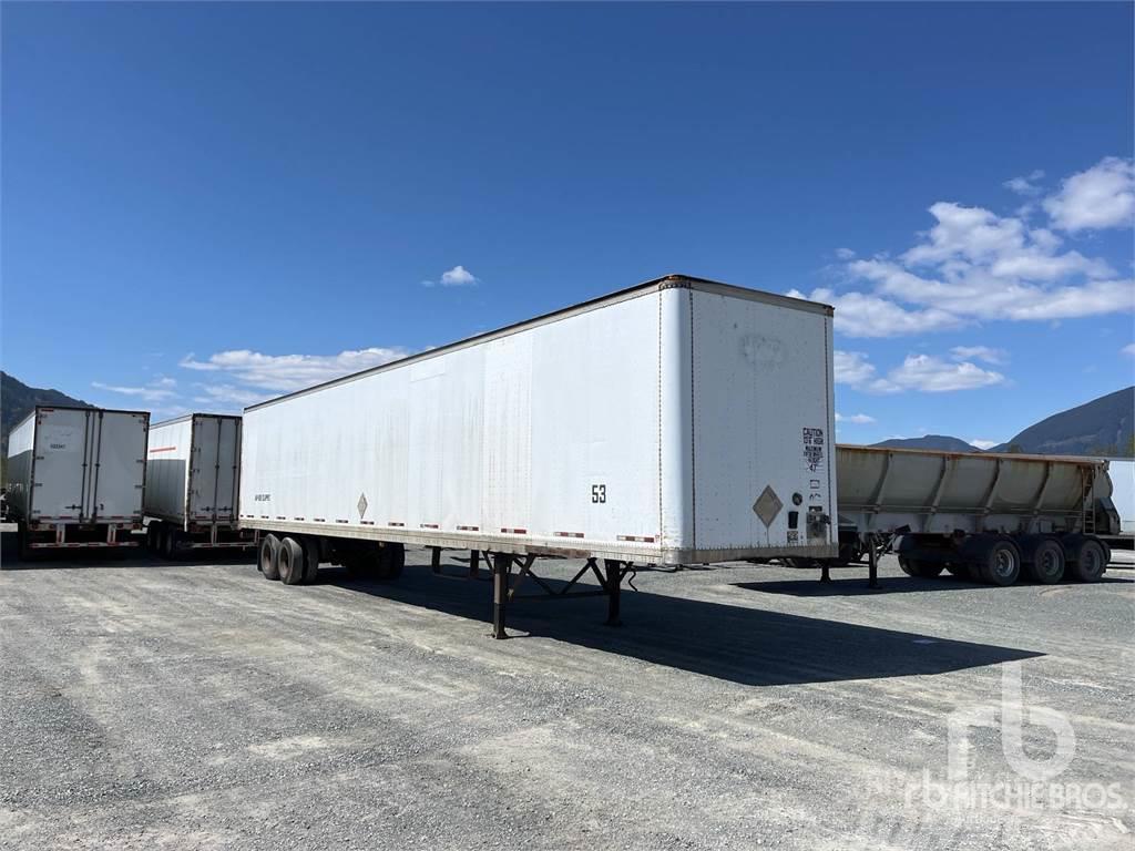 Manac 53 ft x 102 in T/A Semi-trailer med fast kasse