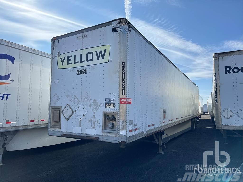 Manac 53 ft x 102 in T/A Semi-trailer med fast kasse