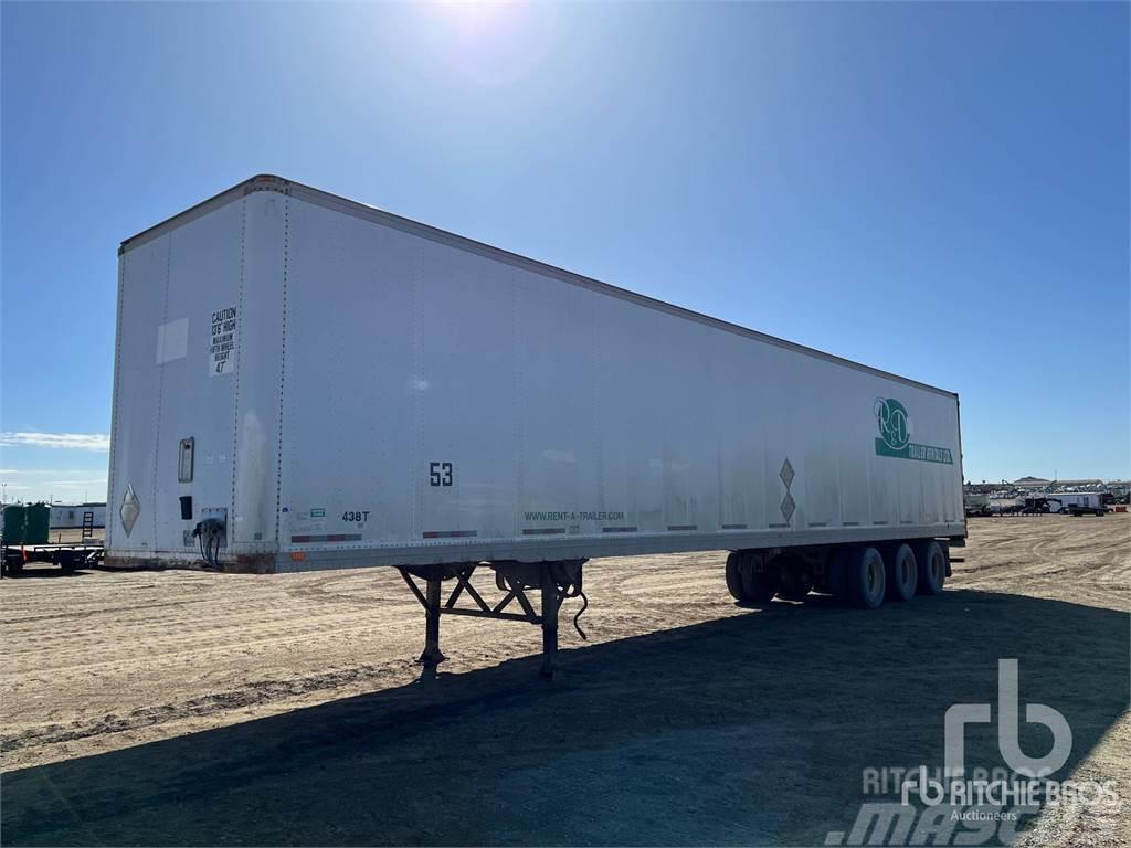 Manac 53 ft x 102 in Tri/A Semi-trailer med fast kasse