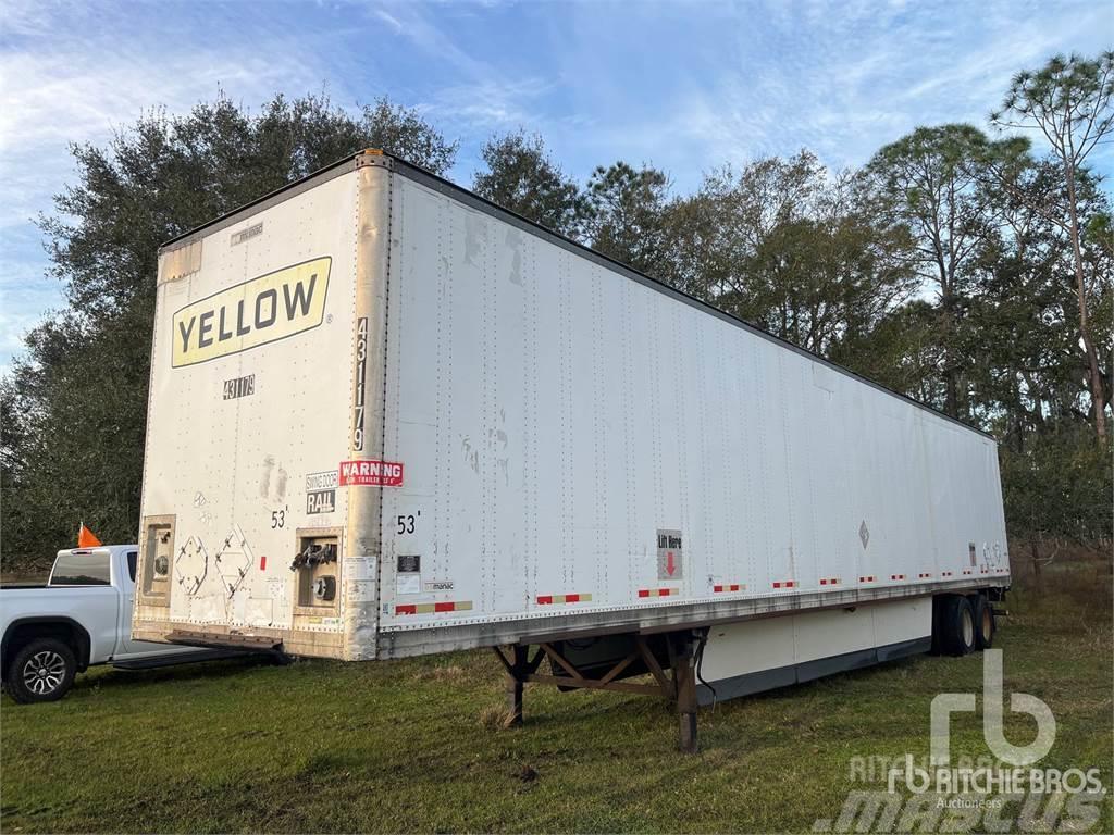 Manac 53 ft x 96 in T/A Semi-trailer med fast kasse