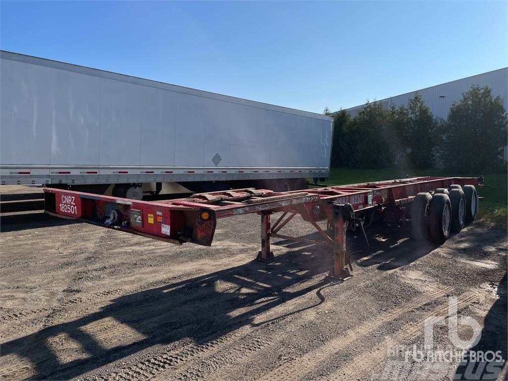 Max Atlas Tri/A Extendable Semi-trailer med containerramme