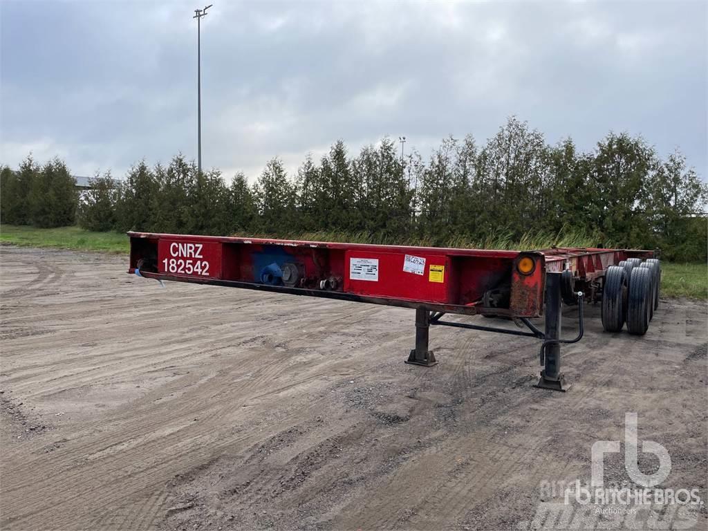 Max Atlas Tri/A Extendable 40ft - 53ft Anhænger med containerramme