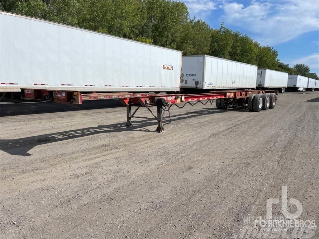 Max Atlas Tri/A Extendable 40 Ft - 53 Ft Semi-trailer med containerramme
